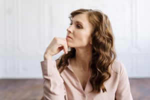 Young woman thinking about failed marriage