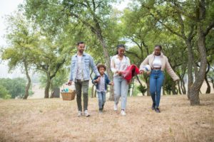 family at the park