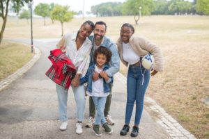 family at the park