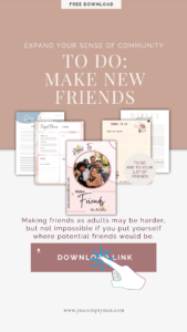 free set of to do sheets with making friends as focus
